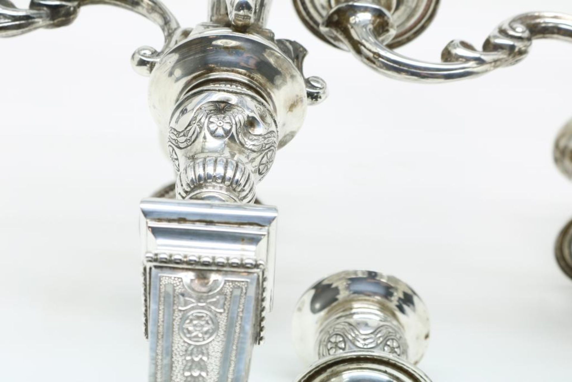 Twee zilveren vijflichtkandelaars - Bild 4 aus 7