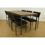 Eetkamertafel en 6 stoelen, v/d Sluis