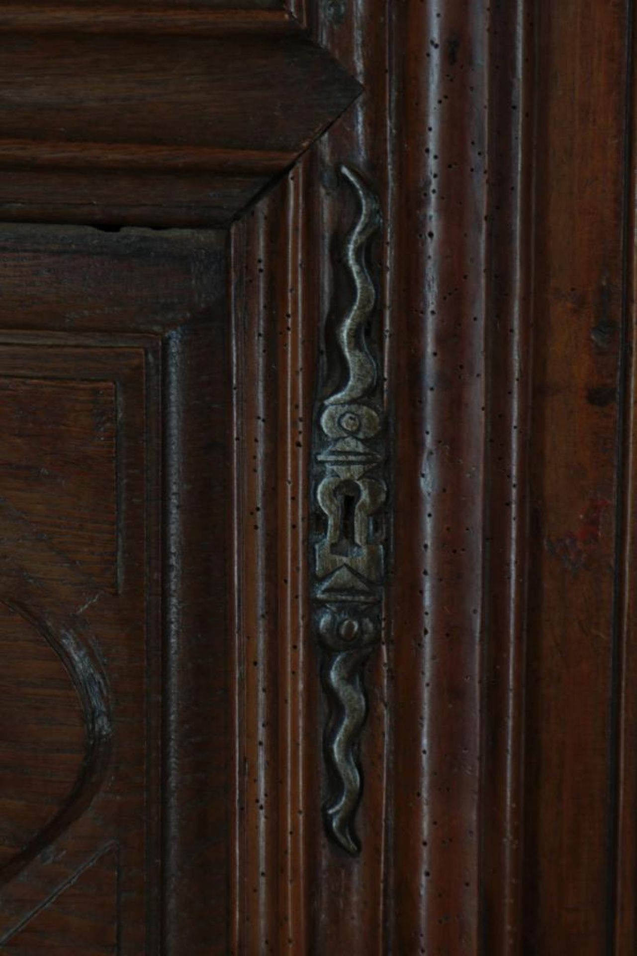 Eiken Bretonse linnenkast met 2 deuren - Bild 8 aus 8