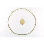 Gouden collier en medaillion