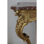 Verguld houten Louis XV console