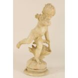 Marmeren sculptuur van putti