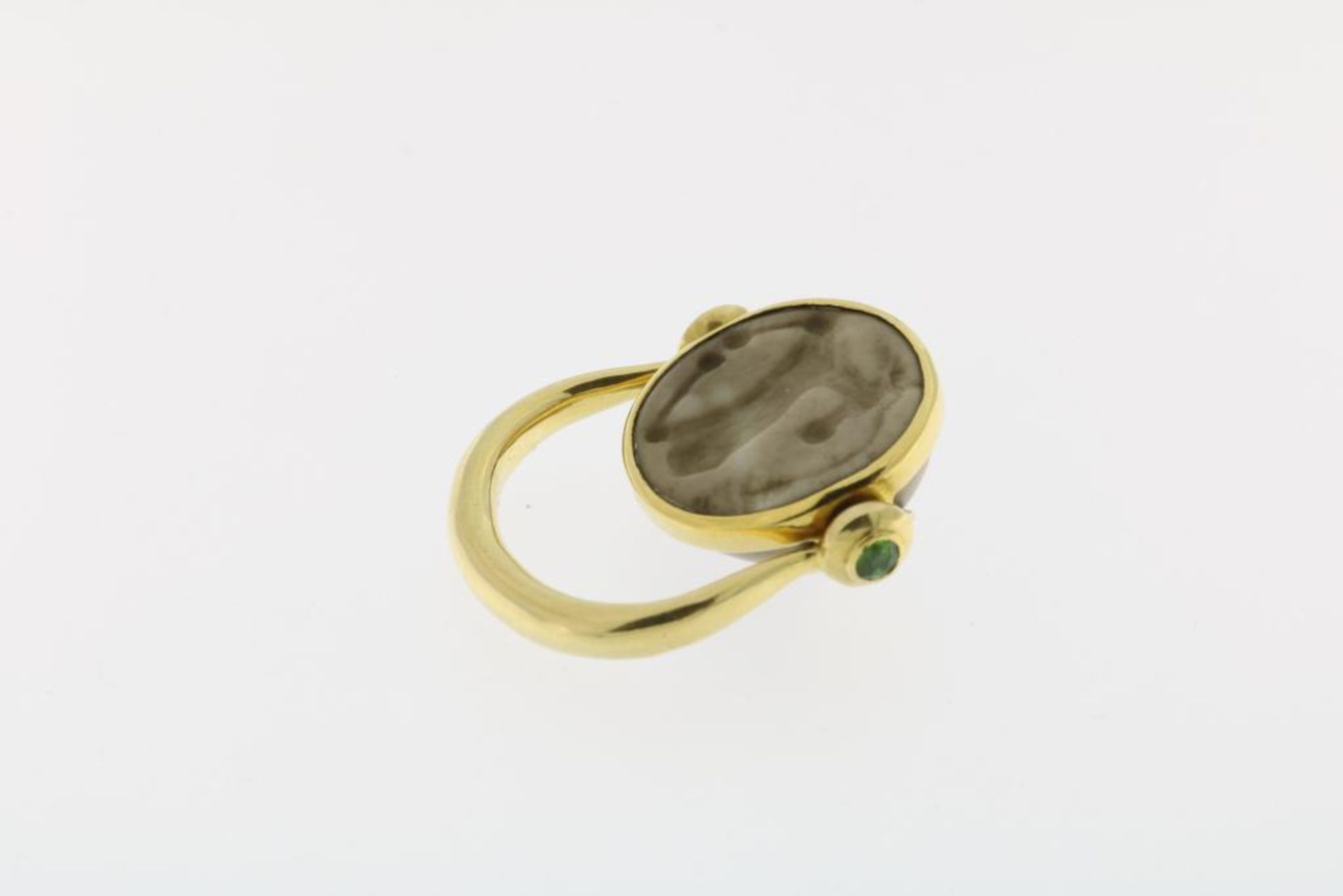 Geelgouden ring met antieke intaglio - Bild 5 aus 7