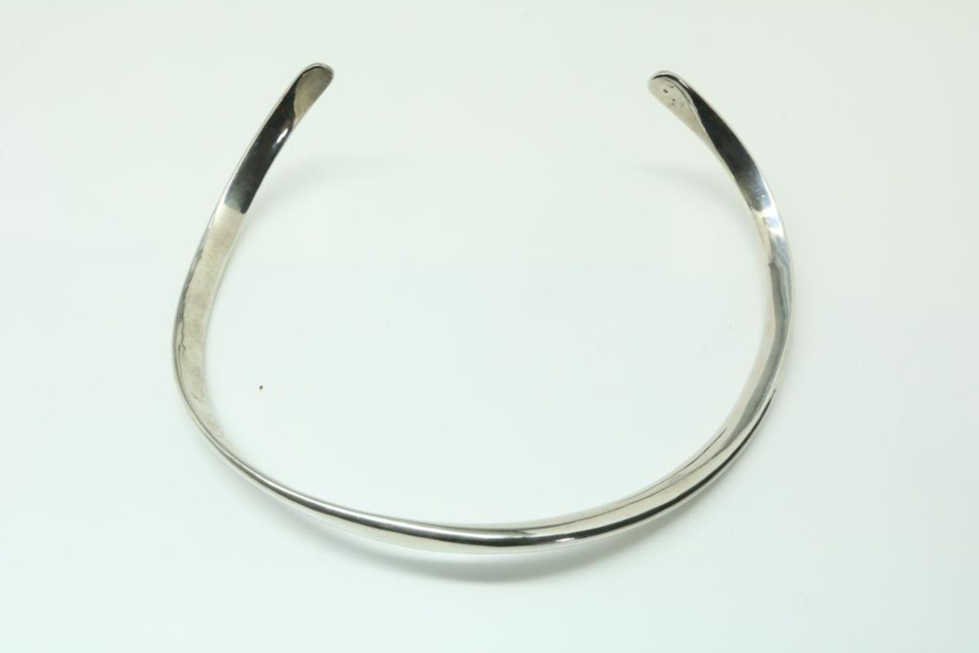 Zilveren spang / modern collier - Bild 2 aus 2