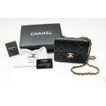 CHANEL zwart leren handtas