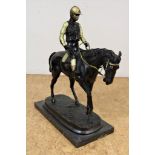 Zamak sculptuur van Jockey