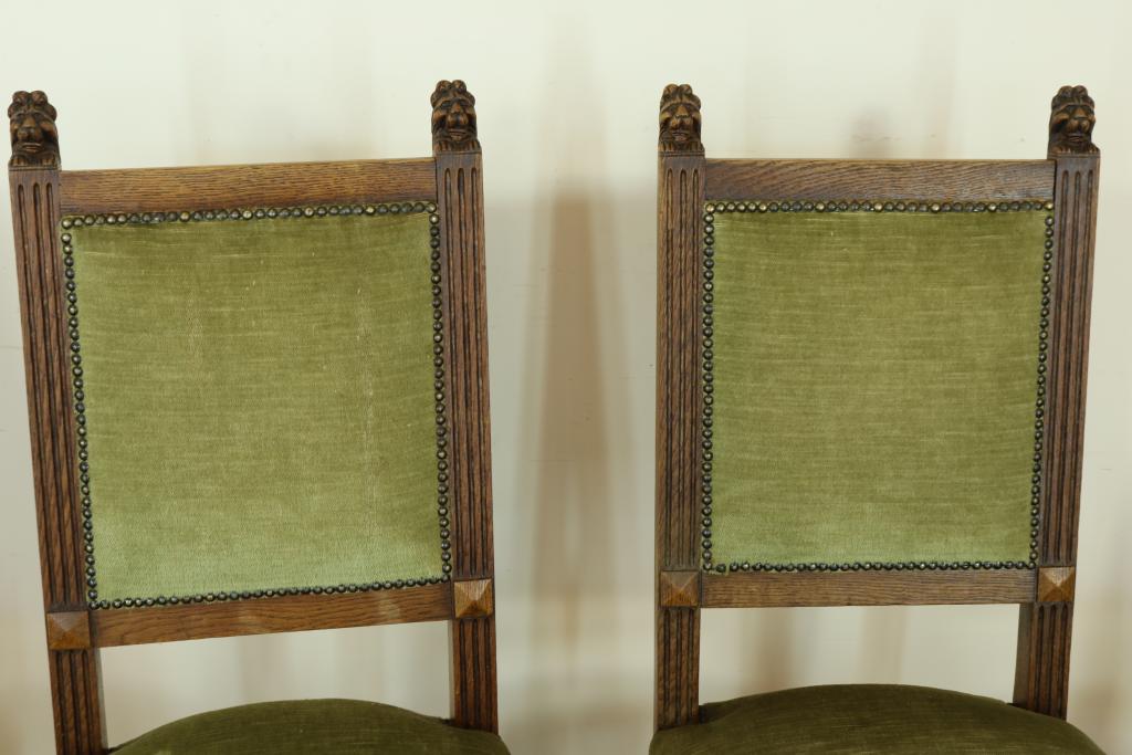 Serie van 4 Renaissance-stijl stoelen - Image 3 of 4