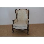 Noten Louis XV-stijl oorfauteuil