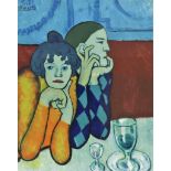 Picasso. Twee vrouwen aan tafel