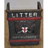 Gietijzeren afvalbak, City of London