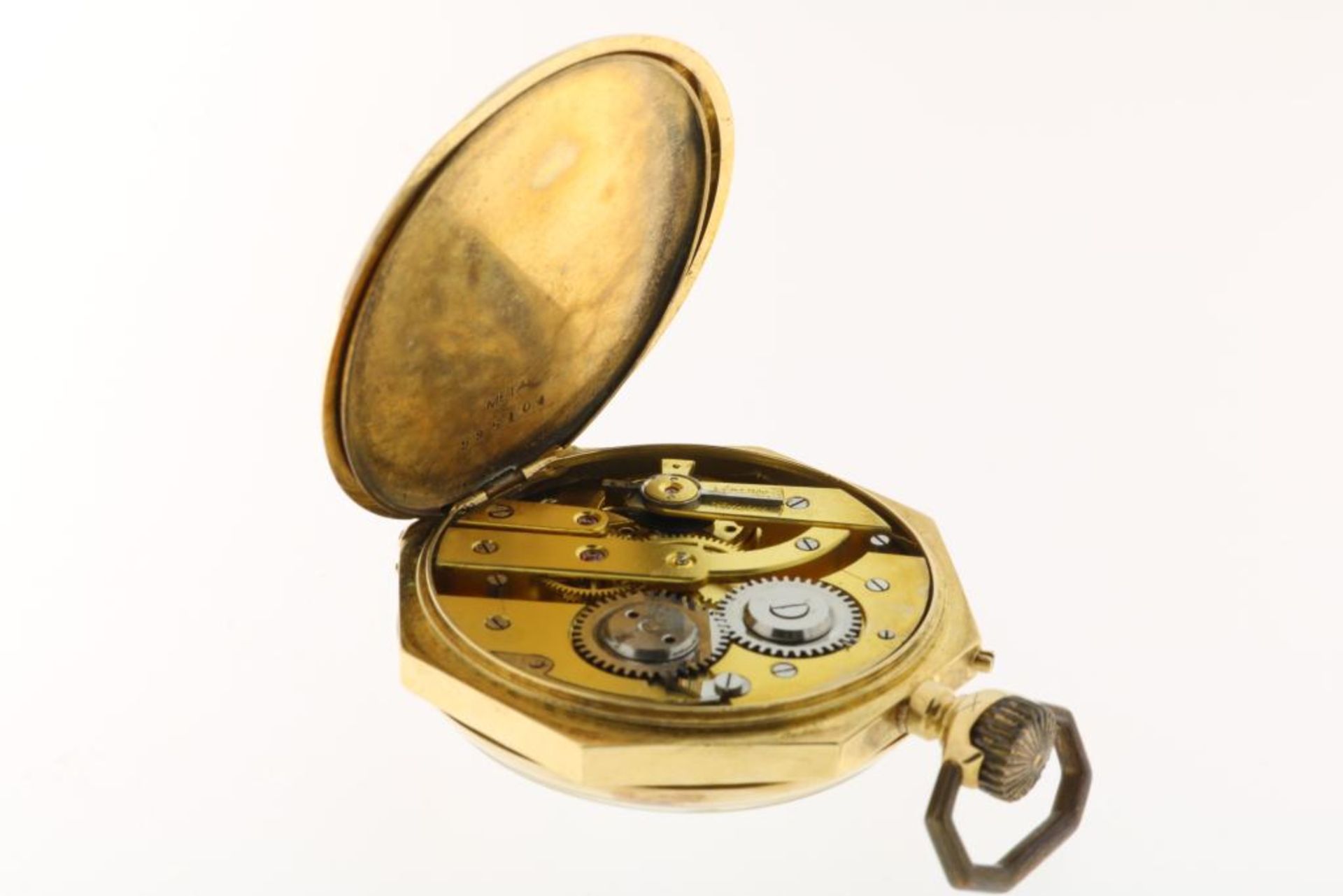 Gouden zakhorloge met 2 horlogekettingen - Bild 2 aus 7