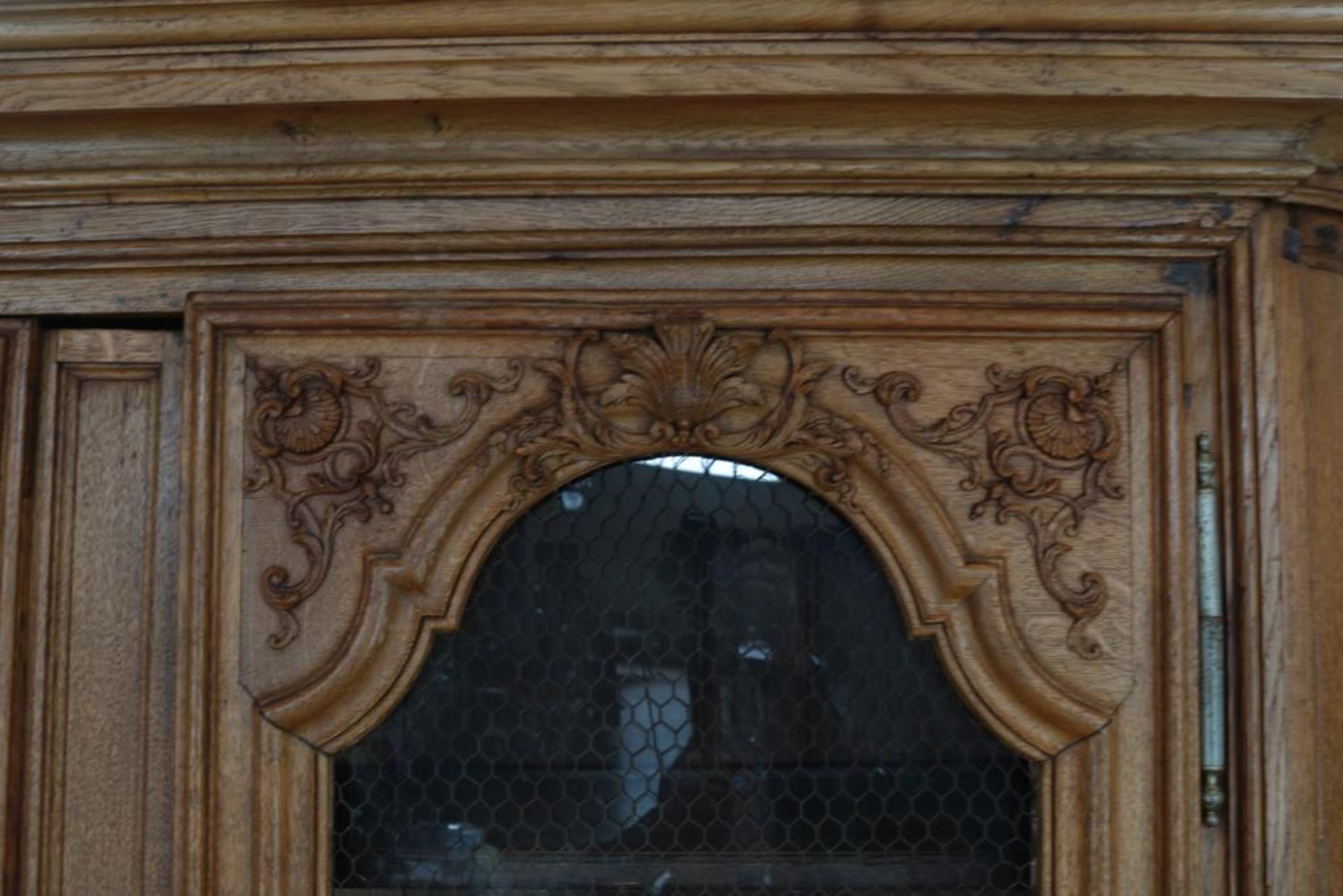 Eiken Louis XVI vitrinekast met 4 deuren - Bild 7 aus 7
