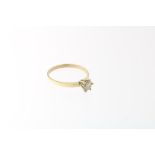 Rosé gouden solitair ring diamant 0,50ct