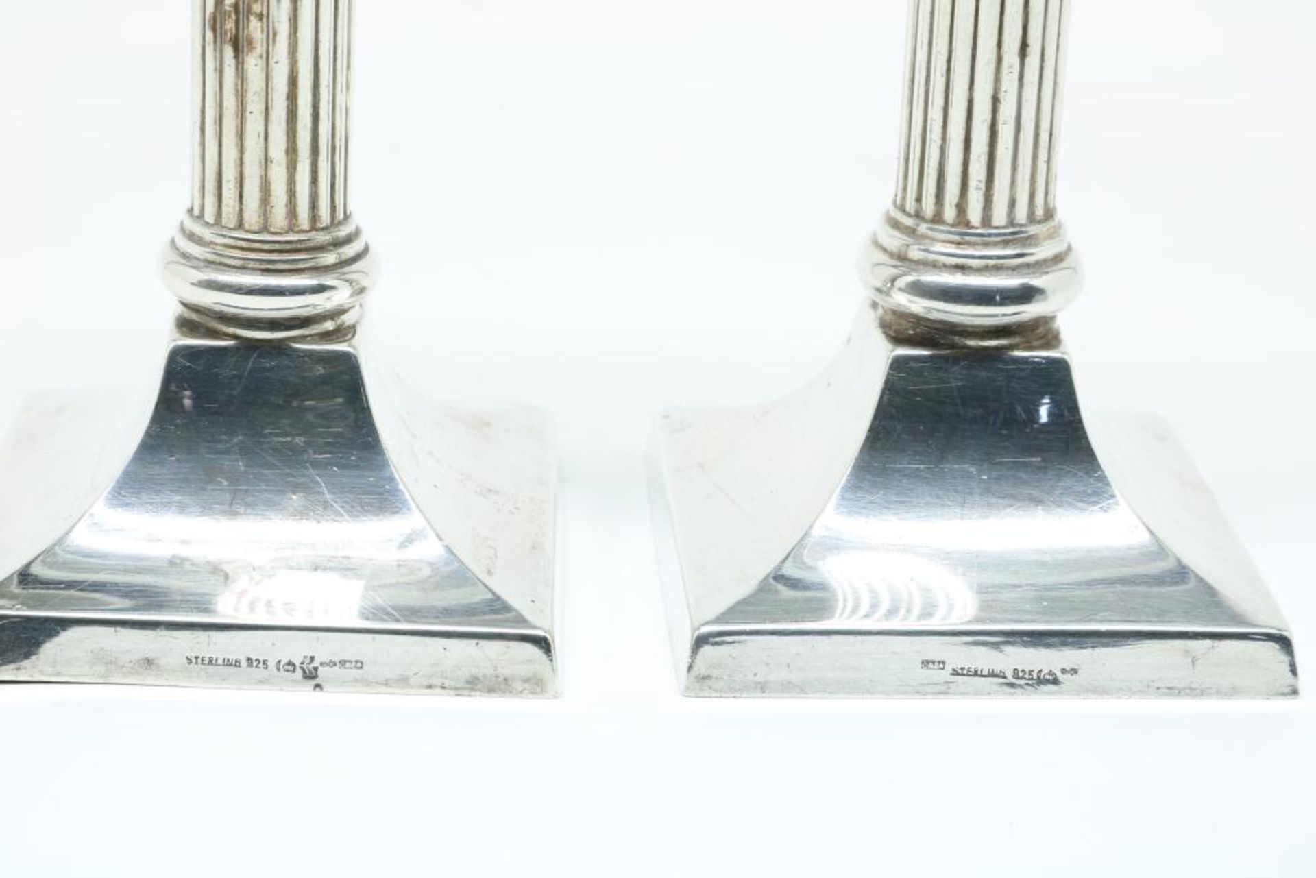 Twee zilveren kandelaars, ribbuis - Bild 4 aus 4