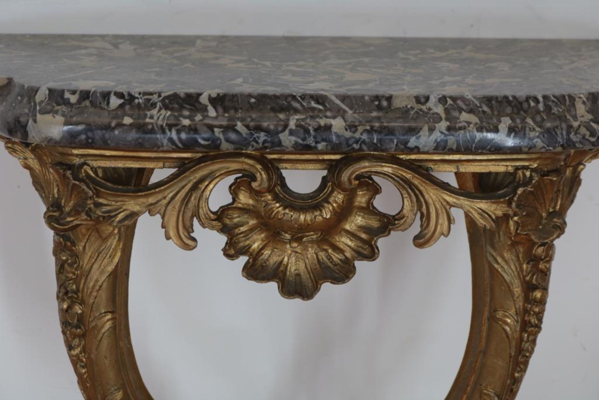 Vergulde Louis XV console - Image 4 of 5