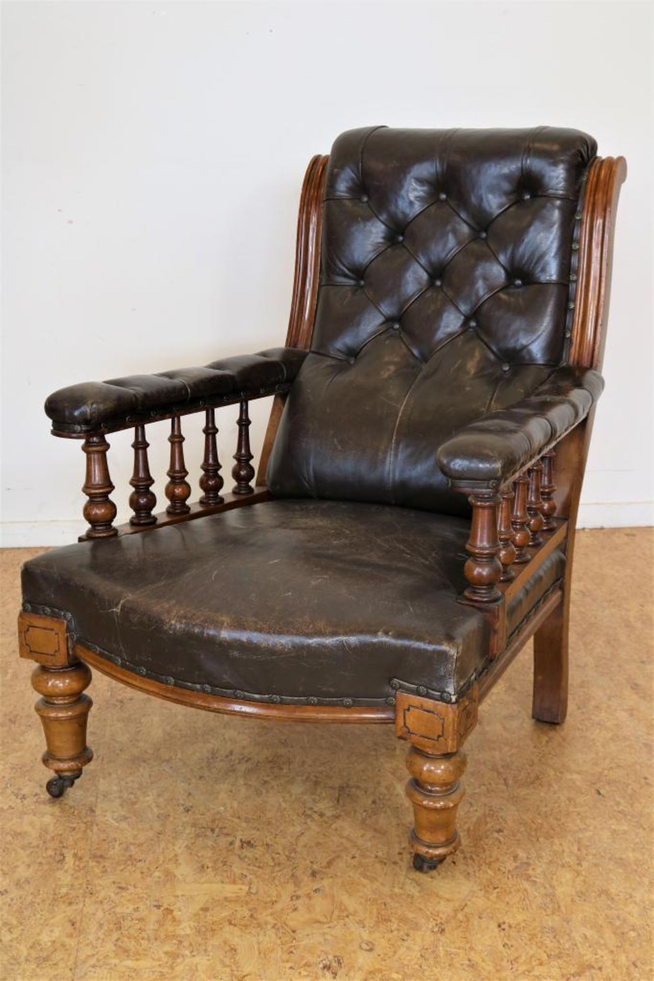 Mahonie Victoriaanse fauteuil - Image 7 of 7