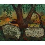 Turpin, Beryl. 'Sheep and Tree"
