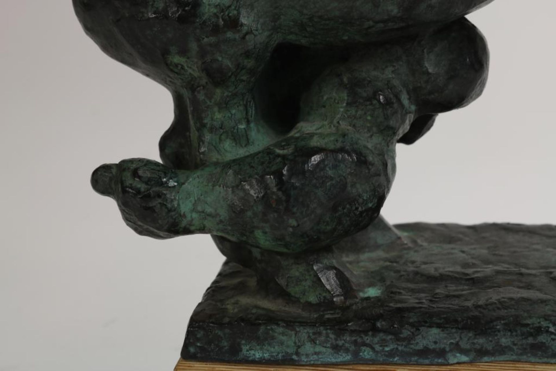 Bronzen sculptuur van paard en ruiters - Bild 4 aus 4