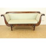 Mahonie Biedermeier sofa