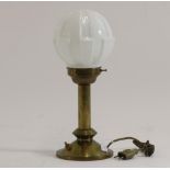 Koperen Art Deco tafellamp