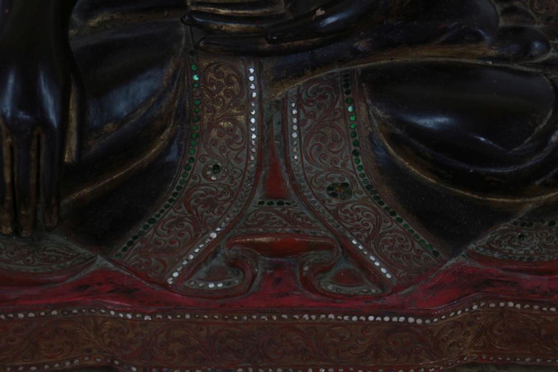 Houten beschilderde Boeddha - Bild 4 aus 5