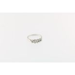 Witgouden ring met diamant