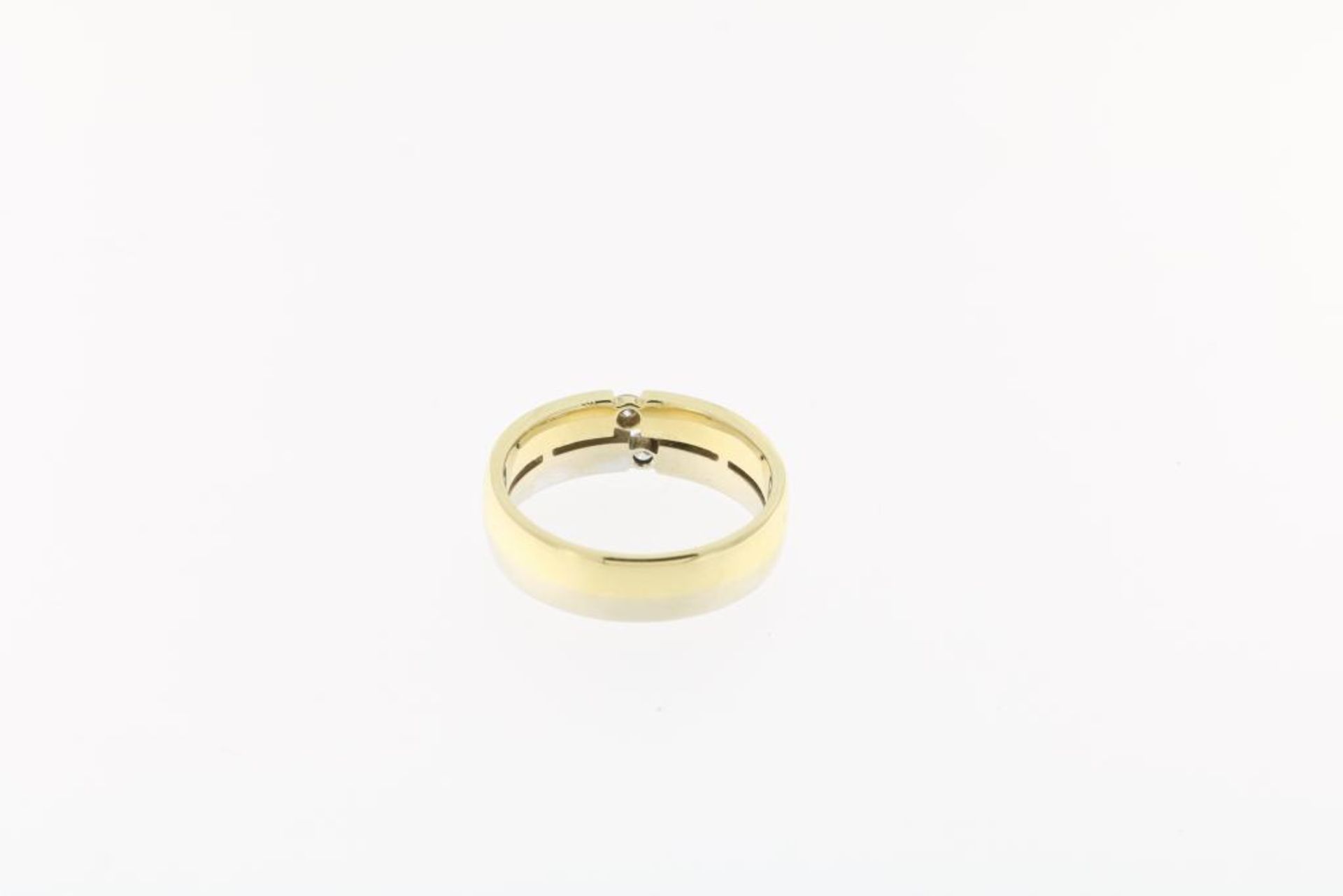 Bicolour gouden ring met diamant - Bild 3 aus 3