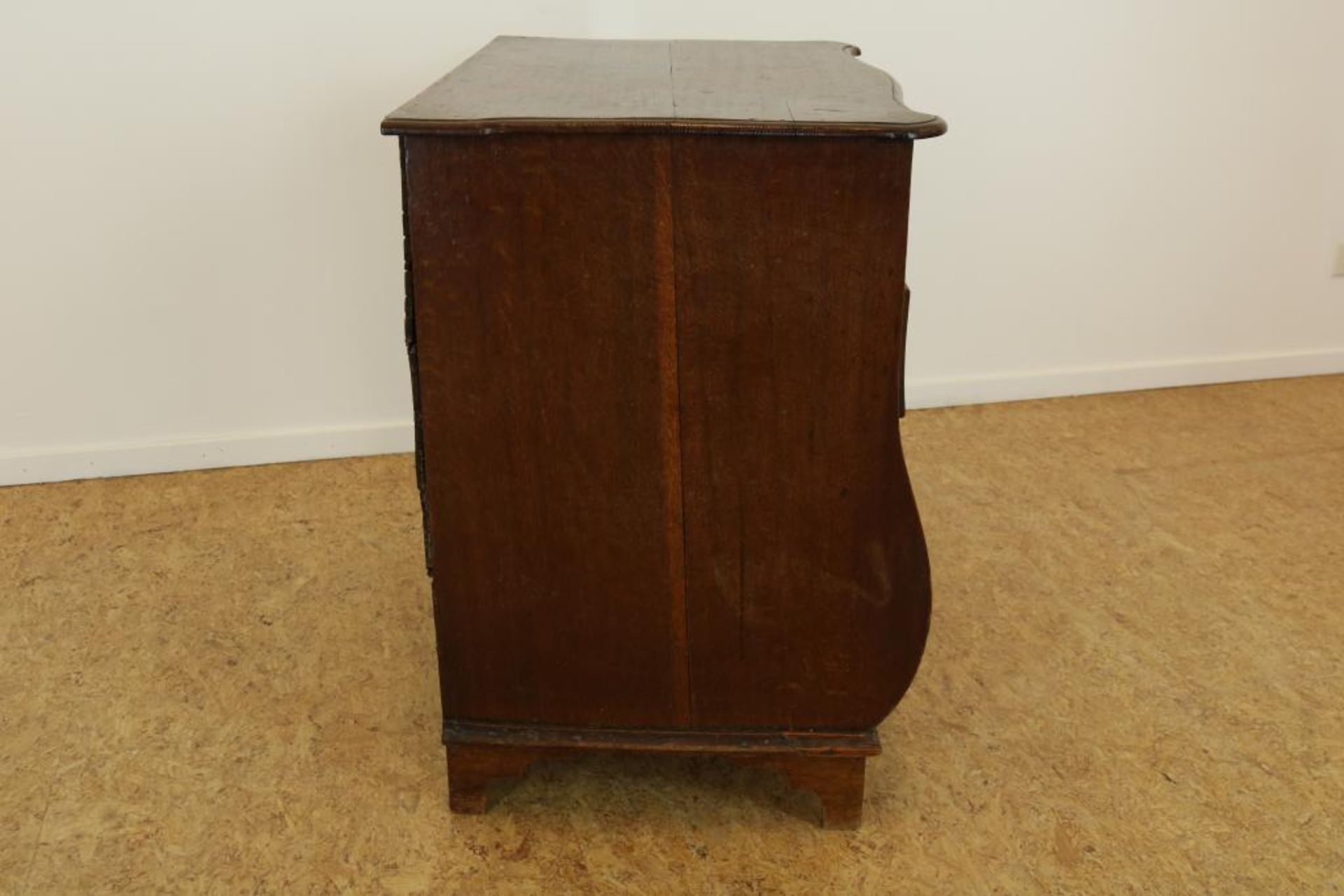 Eiken commode met 4 laden, 18e eeuw - Image 4 of 4