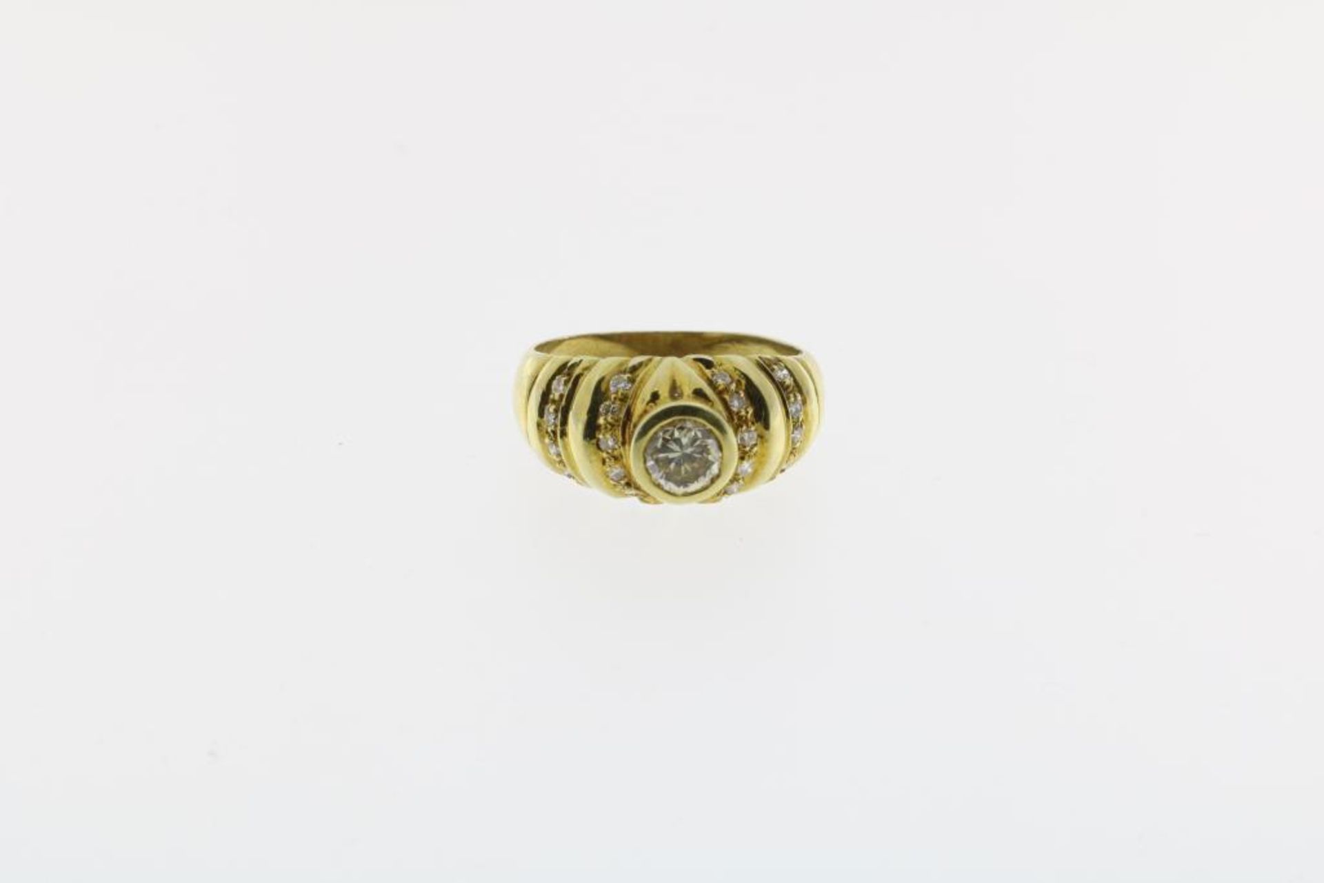 Geelgouden ring met diamanten c. 0,50 ct - Bild 2 aus 3
