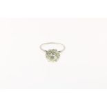 BWG Platina solitaire ring, ca. 3,32 ct