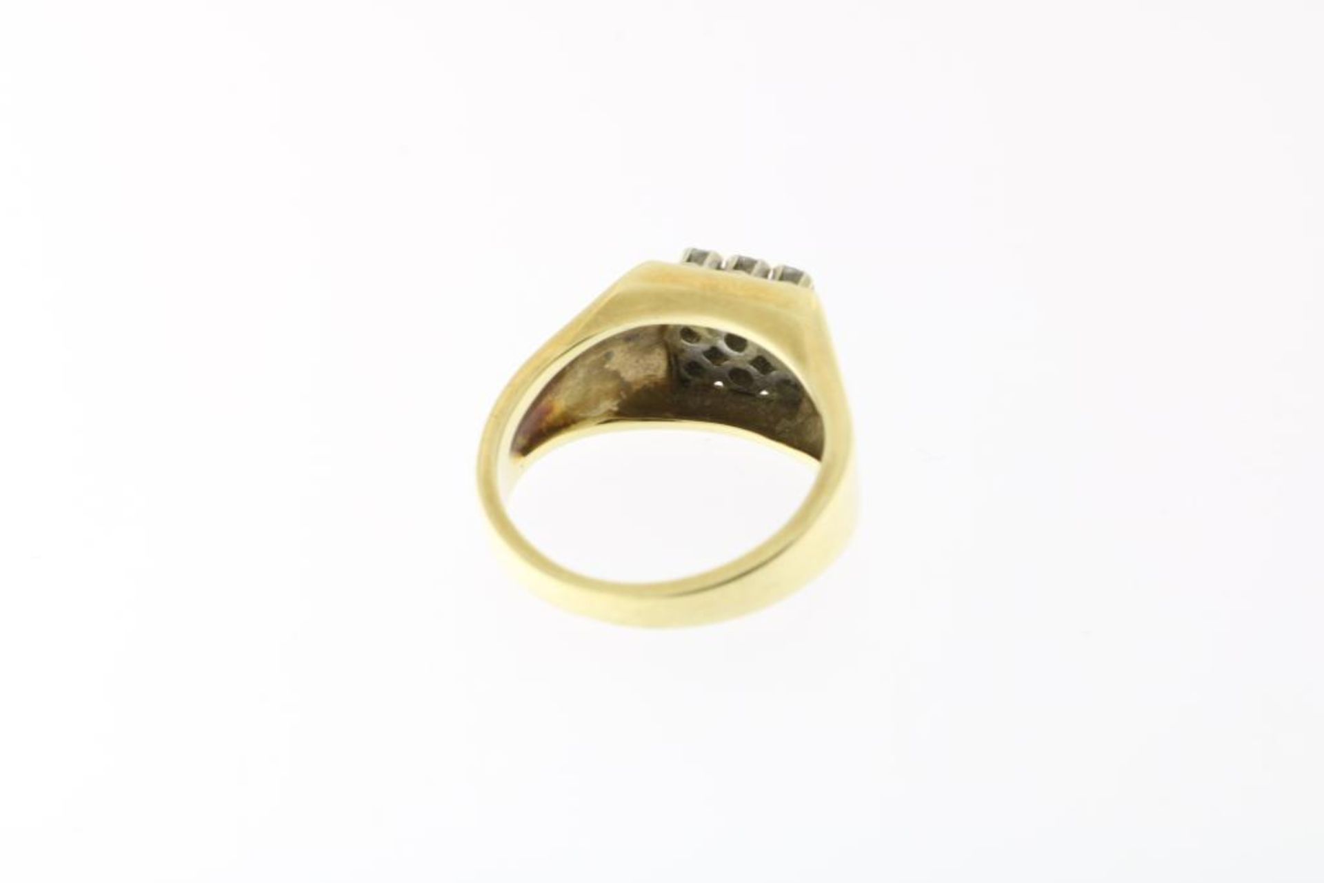 Moderen gouden ring met 9 diamanten - Bild 2 aus 3