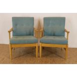 Stel beuken design fauteuils, Haslev