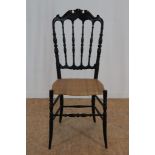 Zwart houten 'Chiavari chair'