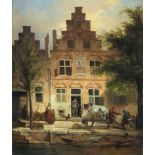 Onbekend (Verschuur?), gracht, paneel