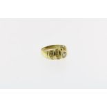 Geelgouden ring met diamanten c. 0,50 ct