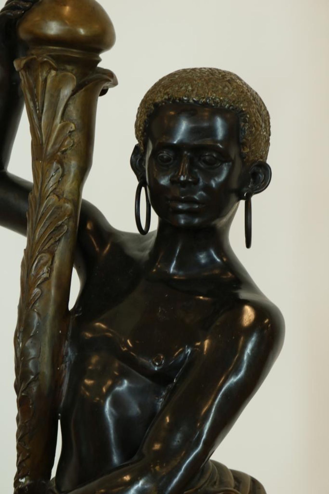 Bronzen staande schemerlamp "Moor" - Image 3 of 4