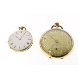 Twee gouden zakhorloges, 2 maten