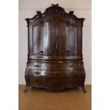 Mahonie Louis XV/XVI kabinet