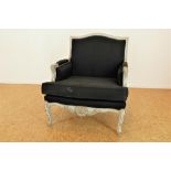 White wash Louis XV-stijl fauteuil