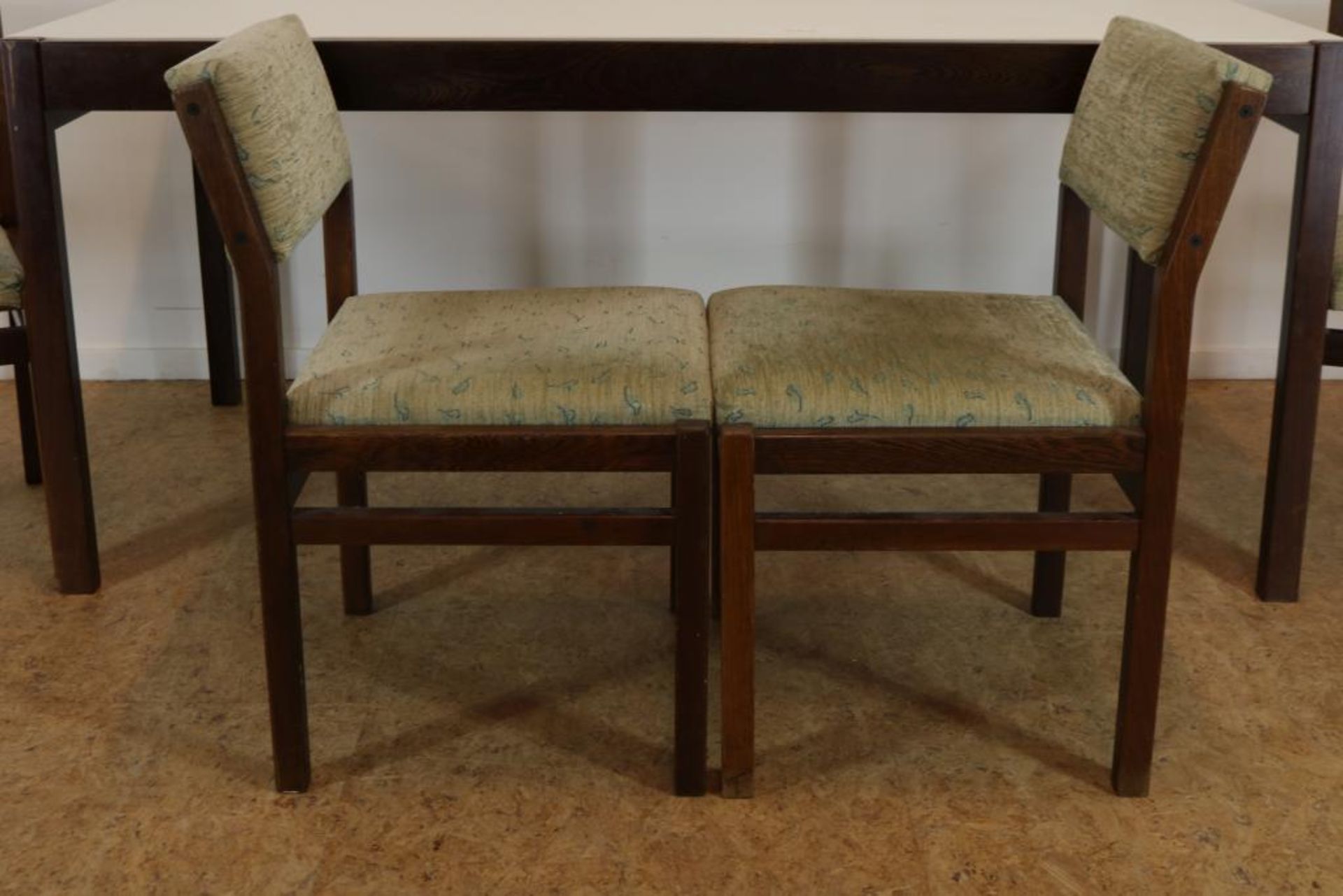 Serie van 4 vintage stoelen en tafel - Bild 6 aus 6