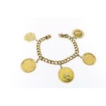 Gouden munt/bedelarmband