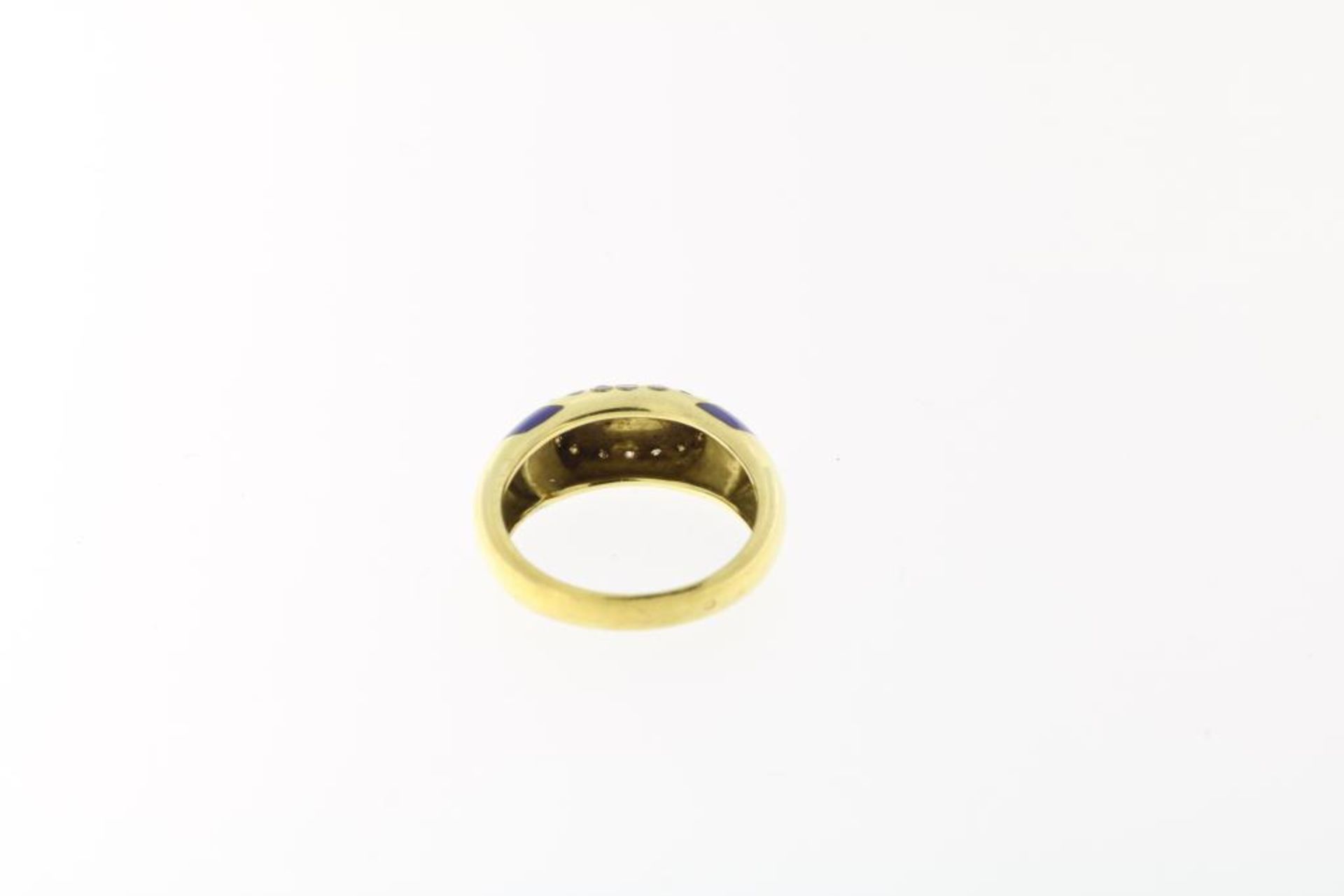 Gouden ring met lapis lazuli en diamant - Bild 2 aus 3