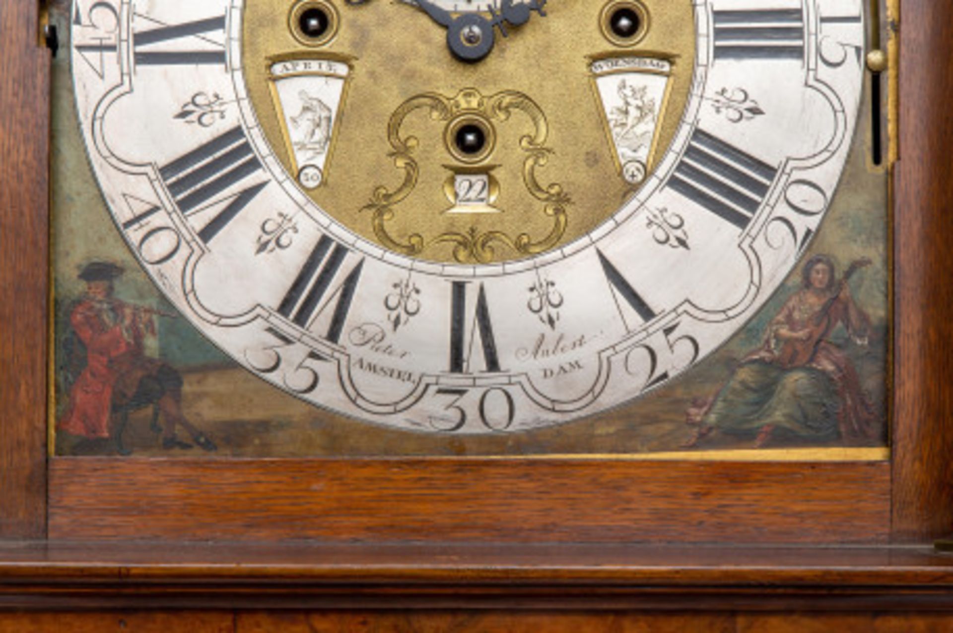 Staand horloge, ges. Pieter Aubert, Amsterdam, ca. 1770; - Bild 2 aus 5