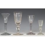 Vier glazen glazen, 18e eeuw,