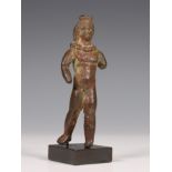 Egypt, Roman Period, bronze sculpture of Harpocrates, 2nd-3rd century,