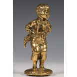 Louis Kley (1833-1911), bronzen sculptuur;