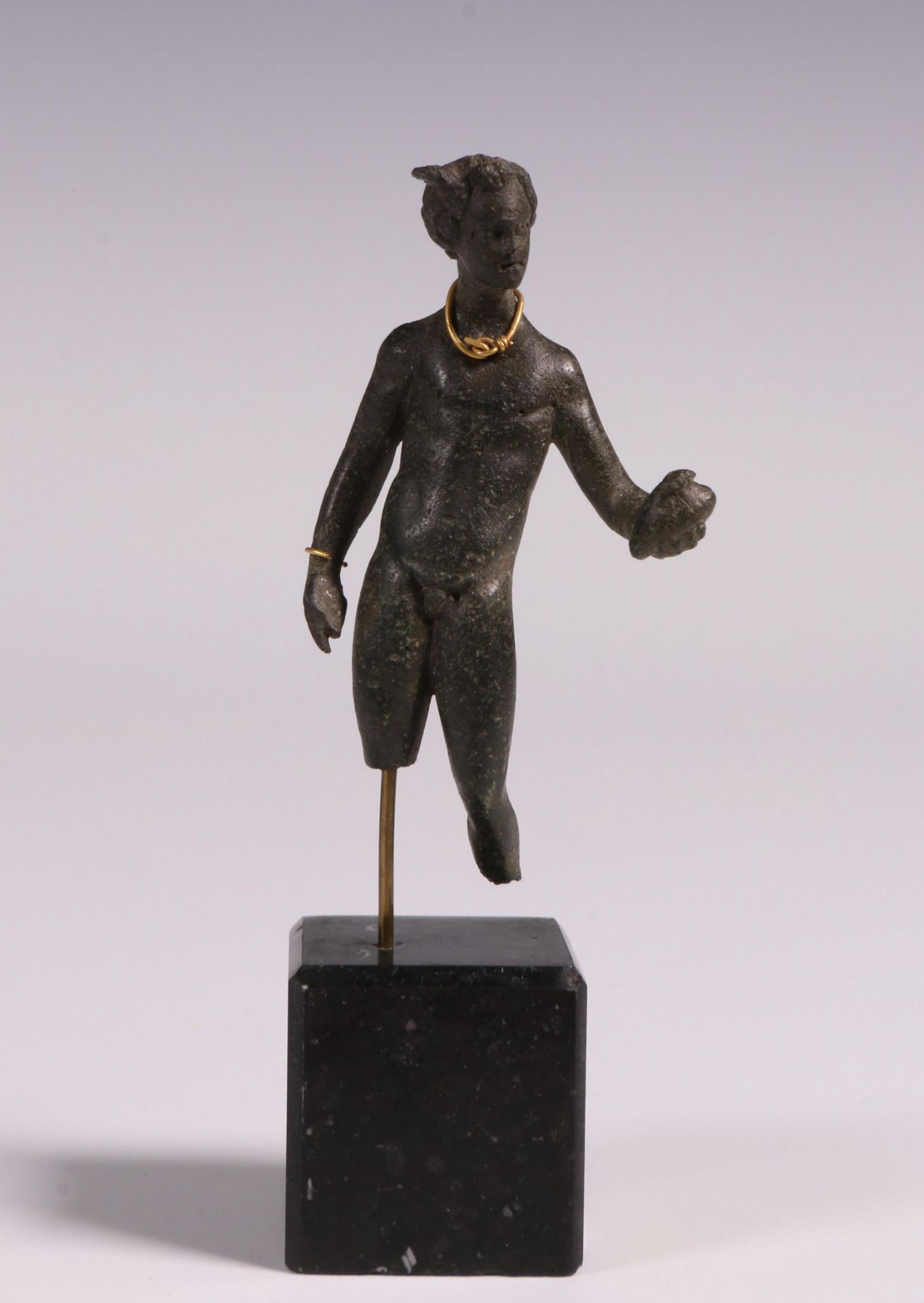 Roman bronze figure of Mercurius, 2nd-3rd century.