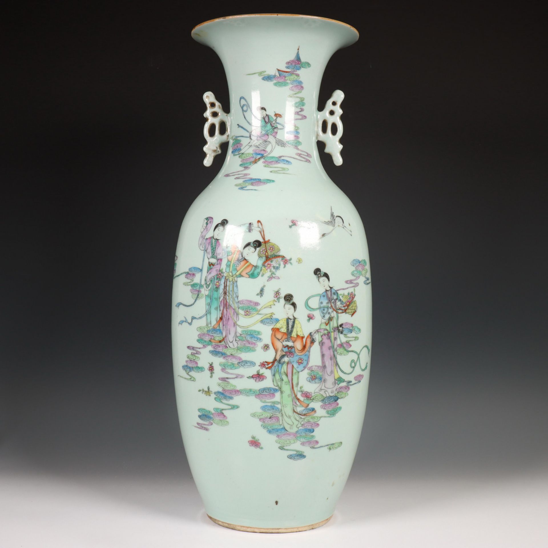 China, porseleinen vaas, 1e helft 20e eeuw,