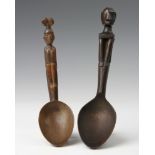 Philippines, Luzon, Ifugao, two ceremonial spoons,