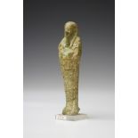 Egypt, faience Ushabti, Late Period,